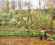 Camille Pissarro, Women in the spring of the fence